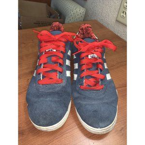 RARE Adidas Skateboarding X ROGER Skateboards RONAN Navy Blue/White/Red MENS 10